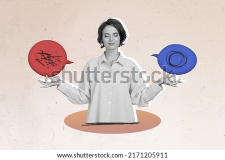 Similar – Image, Stock Photo Tranquil woman with retro lamp in dark room