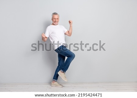 Image, Stock Photo grey-haired man with full beard