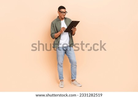 Similar – Image, Stock Photo Black man holding positive Coronavirus test
