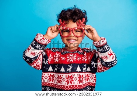 Image, Stock Photo Boy Christmas Boy (child)