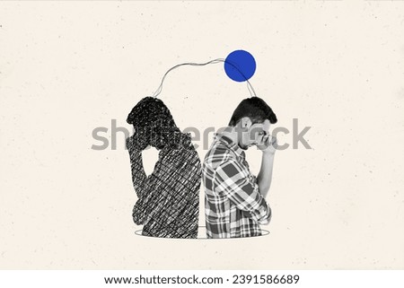 Similar – Image, Stock Photo bipolar disorder