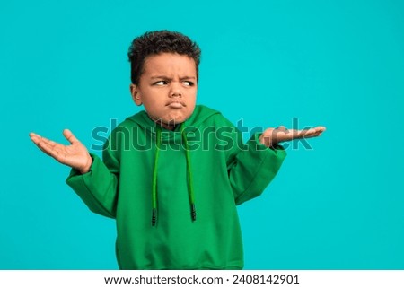 Similar – Image, Stock Photo shoulder haired boy