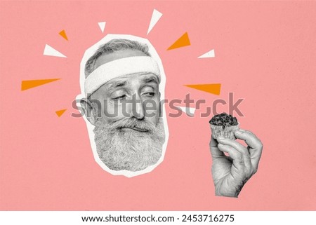 Image, Stock Photo Old Taboo Head Hand Label