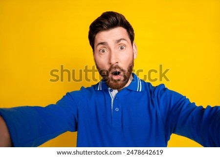 Similar – Image, Stock Photo A GUY TAKES A PICTURE