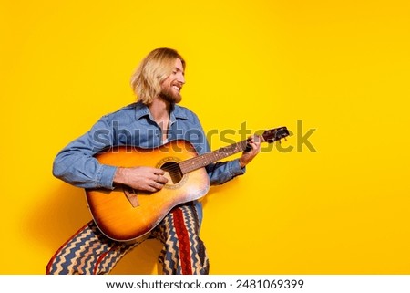 Similar – Image, Stock Photo Ethnic male musician playing violin