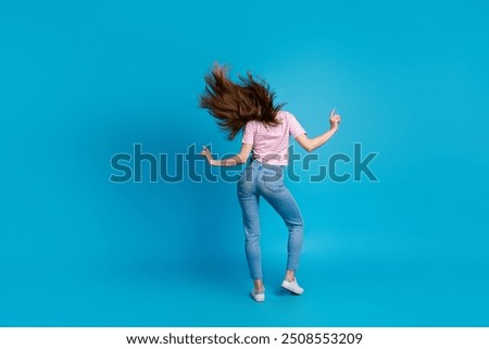 Similar – Image, Stock Photo Stylish dancer dancing in corner of studio