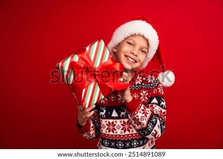 Similar – Image, Stock Photo Cute little boy celebrating of July, 4 Independence Day of USA at sunny summer sunset. Happy child running and jumping with american flag symbol of United States over wheat field.