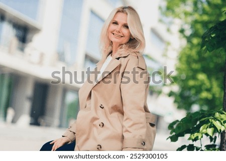 Similar – Image, Stock Photo Dreamy female resting on inflatable mattress