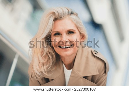 Similar – Image, Stock Photo Dreamy female resting on inflatable mattress