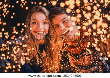 Similar – Image, Stock Photo Couple Love With Tree