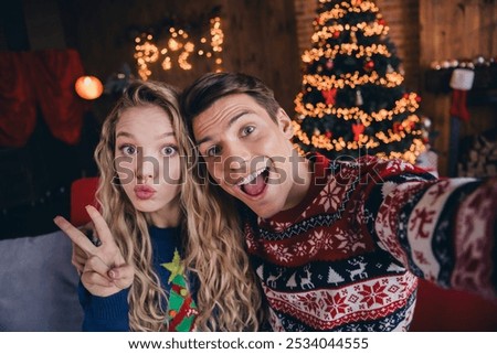 Similar – Image, Stock Photo Couple kissing in the countryside embraced. Boyfriend and girlfriend in love