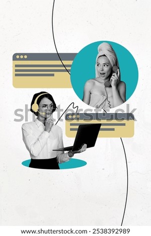 Similar – Image, Stock Photo Woman with turban speaking on mobile phone