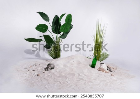 Similar – Image, Stock Photo Bearded male on deserted road