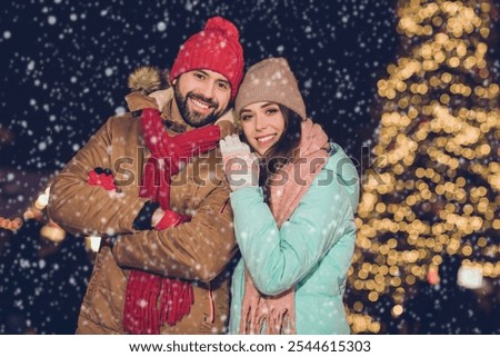 Similar – Image, Stock Photo Tree cuddling | woman hugging a pine trunk