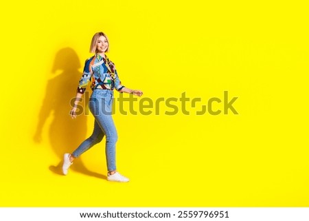 Similar – Image, Stock Photo Slim woman walking on beach