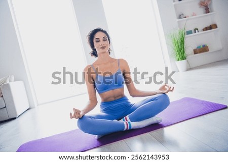 Similar – Image, Stock Photo Young focused ethnic sportswoman on street before training