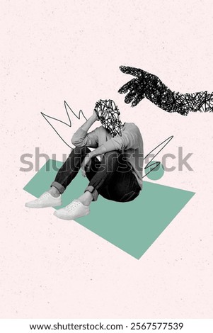 Similar – Image, Stock Photo Anonymous guy sitting on motorbike and admiring sea