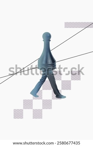 Similar – Image, Stock Photo Anonymous black man playing synthesizer while female watching in recording studio
