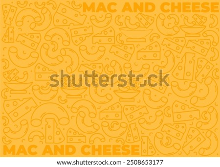 Mac and cheese pattern design