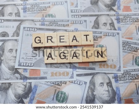 Similar – Image, Stock Photo Banknotes again billing