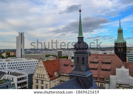 Similar – Foto Bild Kulturhauptstadt Chemnitz 2025 Blick über den Schlossteich Richtung Esse