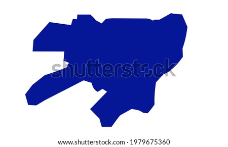 the blue silhouette of the city of Rahim Yar Khan in Pakistan