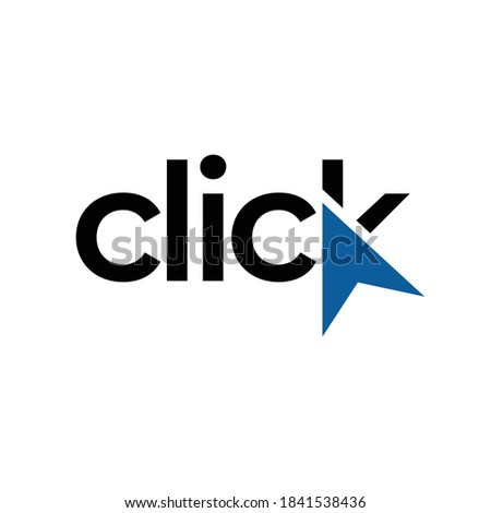 The click logo represents the ease of accessing the service. This logo can be used in both technology and financial businesses. Or online based services.