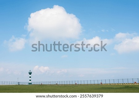 Similar – Image, Stock Photo Lighthouse from the pilot island Schleimünde