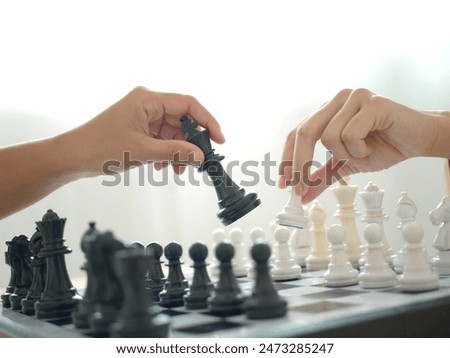 Image, Stock Photo Checkmate