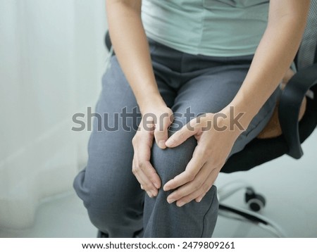 Similar – Image, Stock Photo Legs of woman sitting in sea water