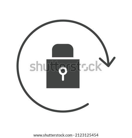 Screen Lock Rotation icon vector image. Can also be used for Physical Fitness. Suitable for mobile apps, web apps and print media.
