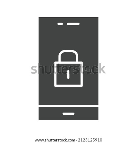 Screen lock Portrait icon vector image. Can also be used for Physical Fitness. Suitable for mobile apps, web apps and print media.