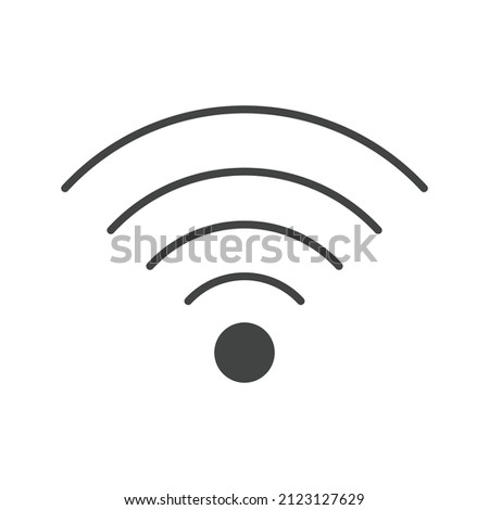 Signal Wifi 4 Bar icon vector image. Can also be used for Physical Fitness. Suitable for mobile apps, web apps and print media.