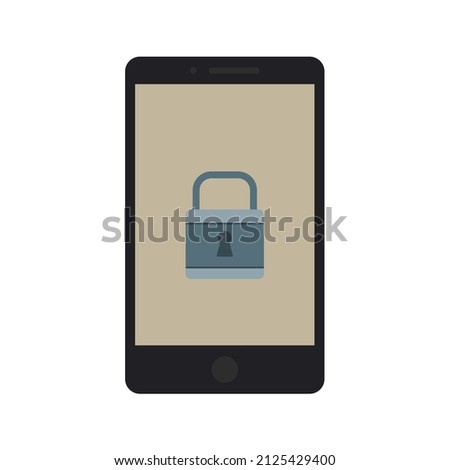 Screen lock Portrait icon vector image. Can also be used for Mobile UI UX and Animations. Suitable for mobile apps, web apps and print media.