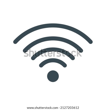 Signal Wifi 4 Bar icon vector image. Can also be used for Mobile UI UX and Animations. Suitable for mobile apps, web apps and print media.