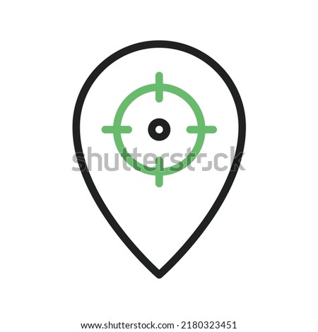 Location Target icon vector image. Can also be used for Digital Marketing. Suitable for mobile apps, web apps and print media.