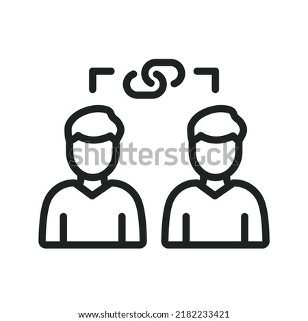 Dependencies icon vector image. Can also be used for Project Management. Suitable for mobile apps, web apps and print media.