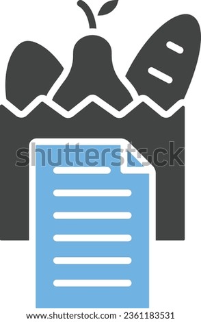 Shopping List Icon image. Suitable for mobile application.