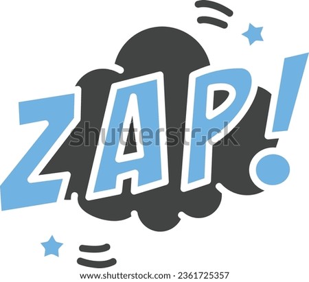 Zap Bubble Icon image. Suitable for mobile application.