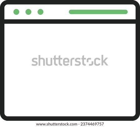 Web Browser icon vector image. Suitable for mobile application web application and print media.