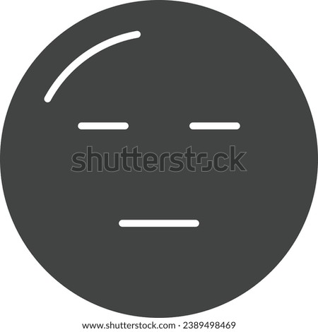 Expressionless Face icon vector image. Suitable for mobile application web application and print media.