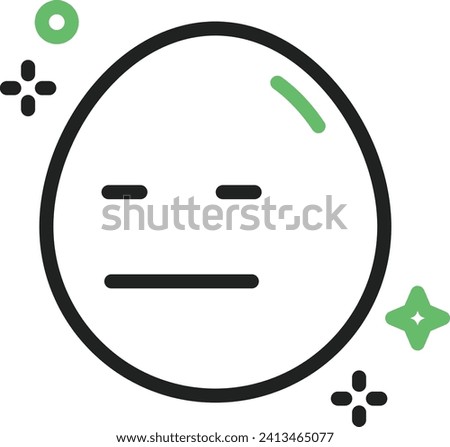 Expressionless Face icon vector image. Suitable for mobile application web application and print media.