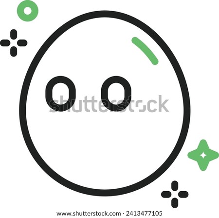 Face Without Mouth icon vector image. Suitable for mobile application web application and print media.