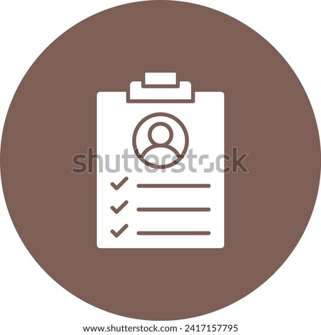 Job Description icon vector image. Suitable for mobile application web application and print media.