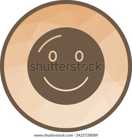 Slightly Smiling Face icon vector image. Suitable for mobile application web application and print media.