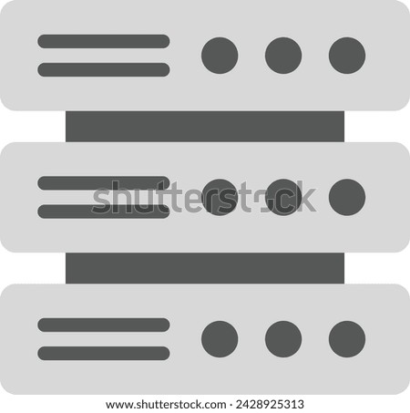 Multiple Servers icon vector image. Suitable for mobile application web application and print media.