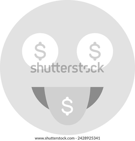 Money-Mouth Face icon vector image. Suitable for mobile application web application and print media.