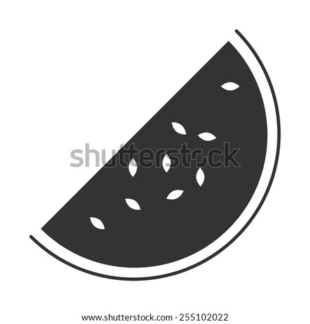 Watermelon slice vector image to be used in web applications, mobile applications and print media