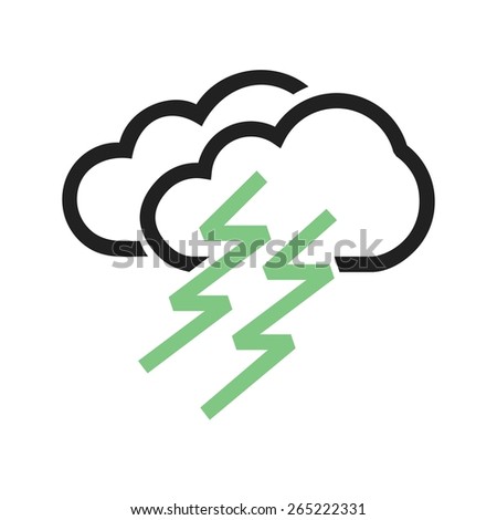 Lightning vector image to be used in web applications, mobile applications, and print media.