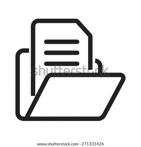 File, folder, document icon vector image. Can also be used for banking, finance, business. Suitable for web apps, mobile apps and print media.